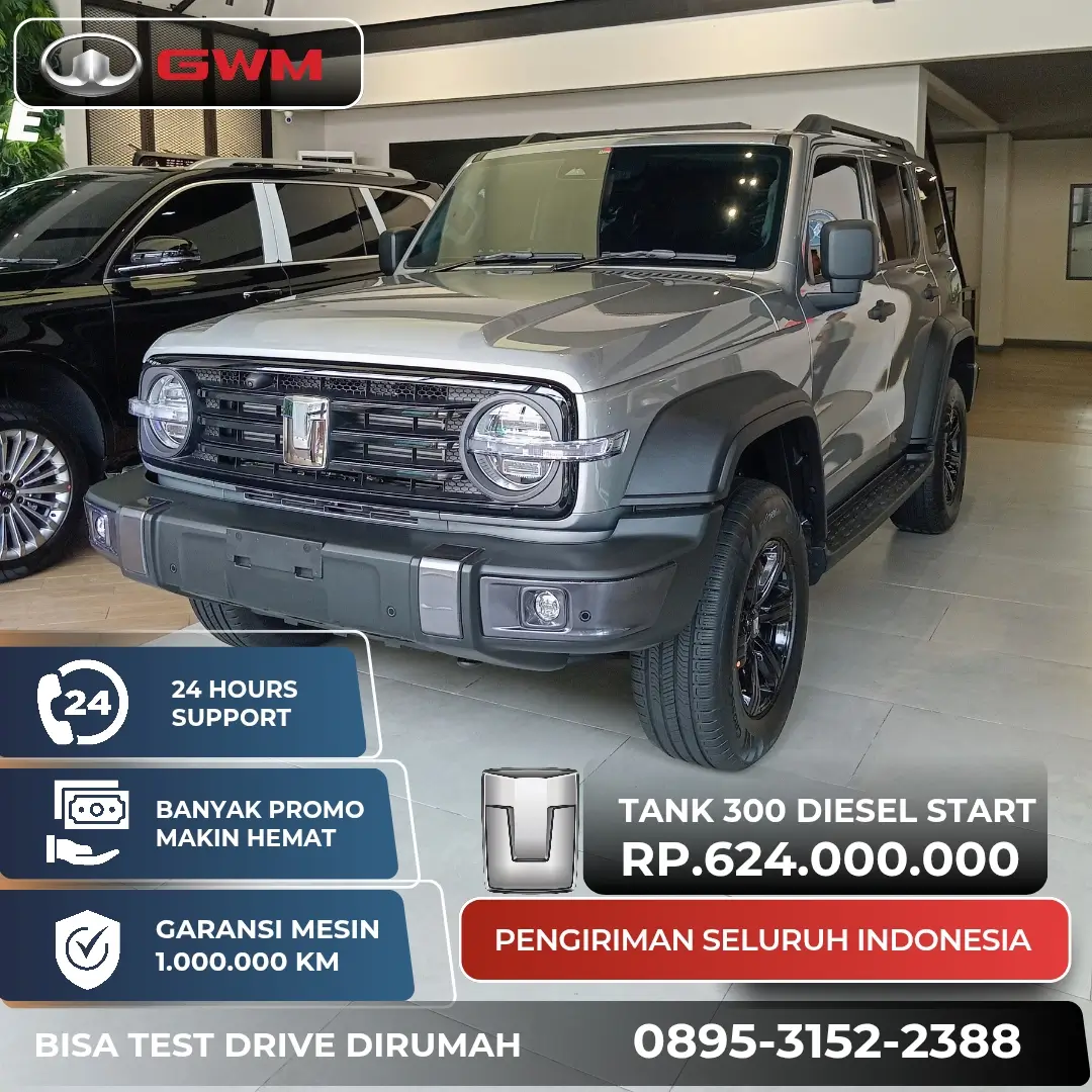 Harga GWM Tank 300 Diesel - Aldi GWM Jakarta